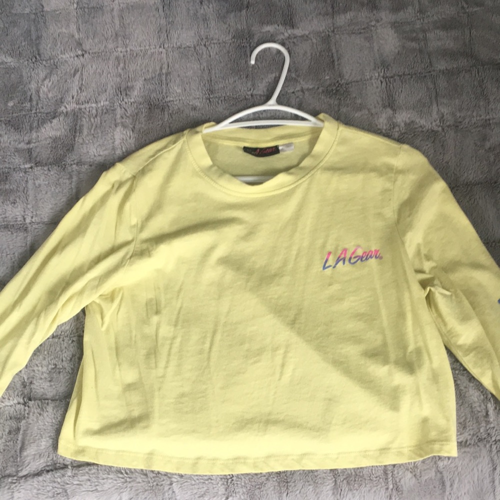 LA Gear mid rise long sleeve shirt.